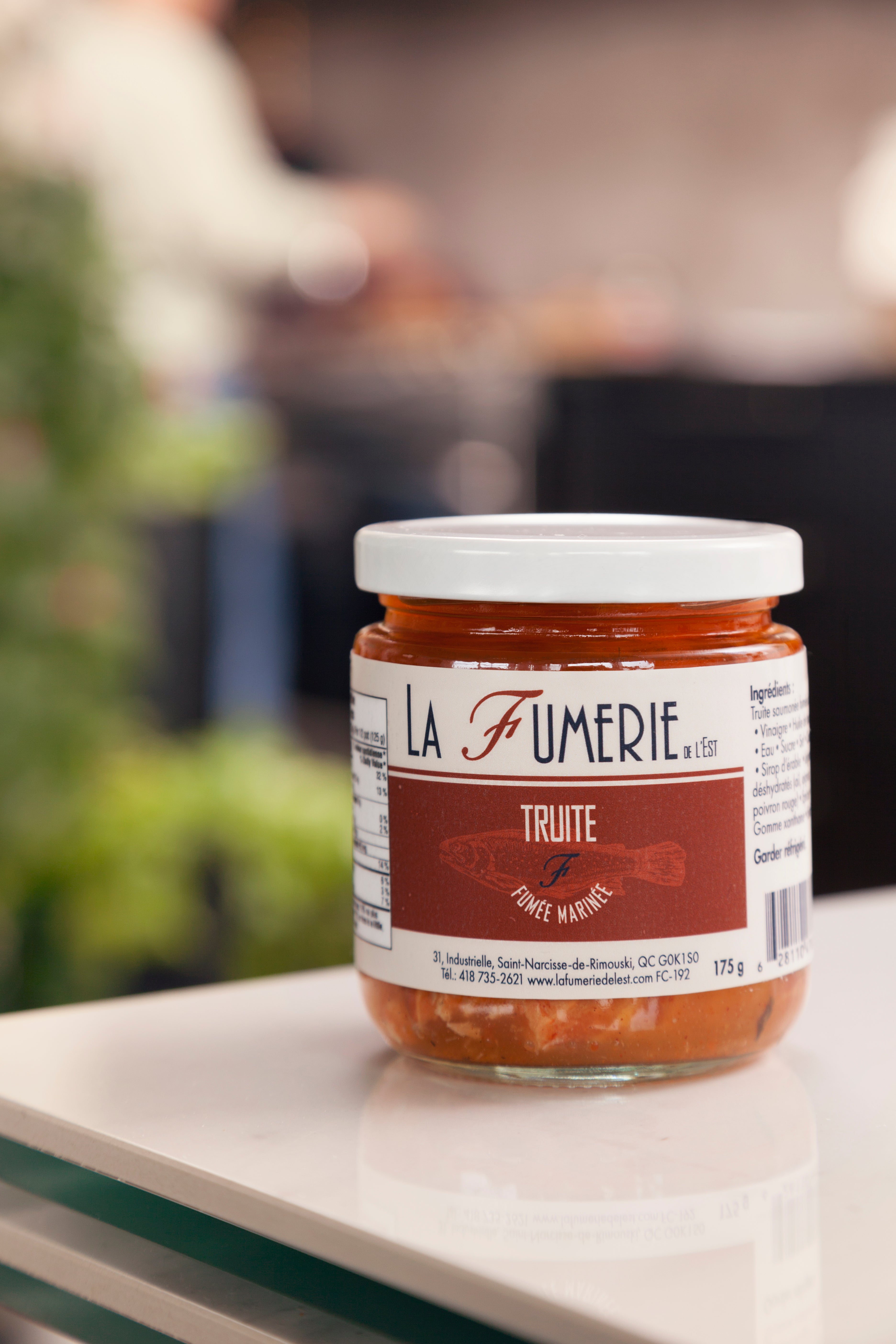 Pot truite fumée marinée 175g