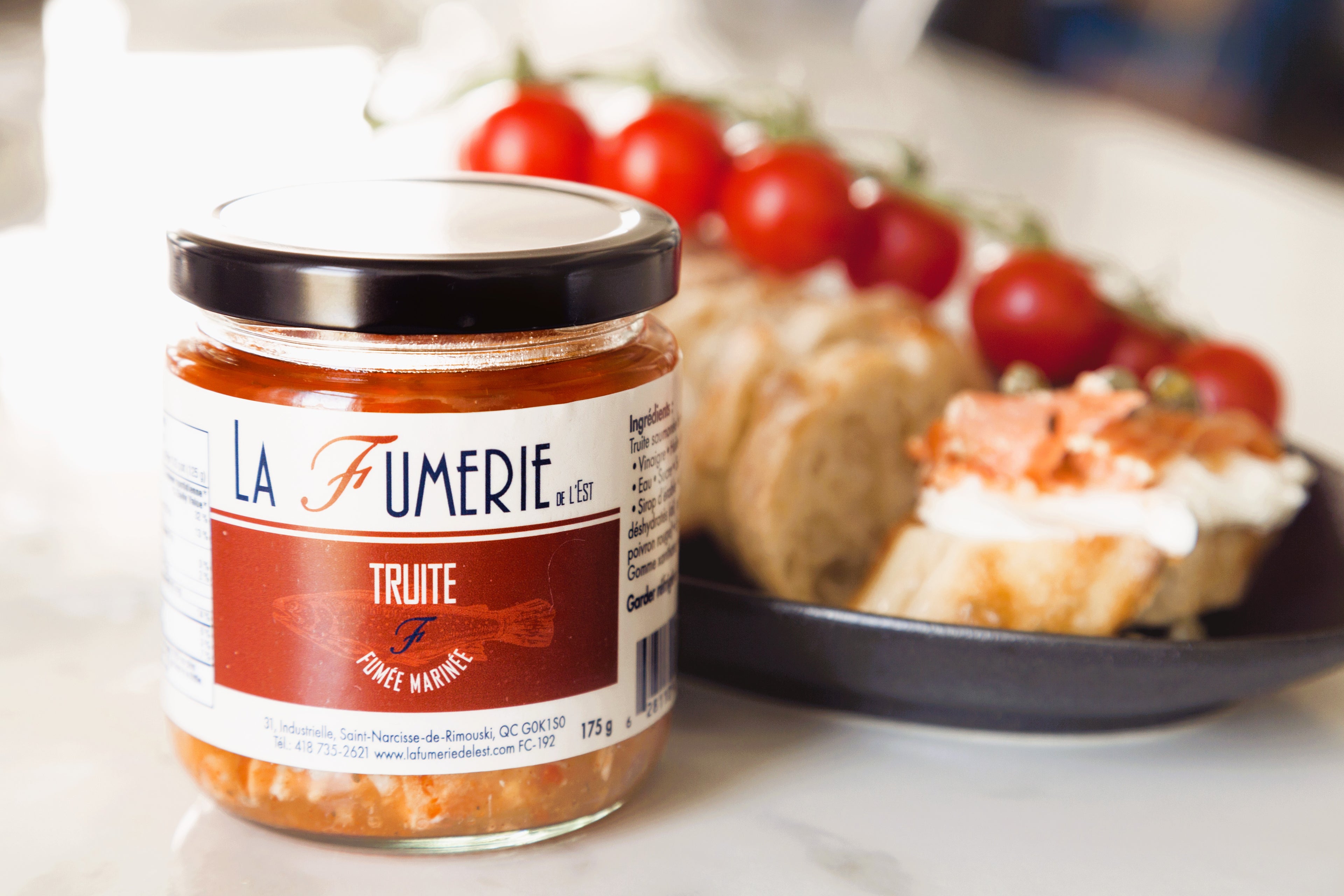 Pot truite fumée marinée saveur tomatée 175g